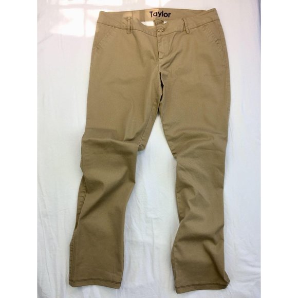 DELIA*s KHAKI CHINOS PANTS STRAIGHT LEG TAN WOMENS 13/14 R - Picture 2 of 14